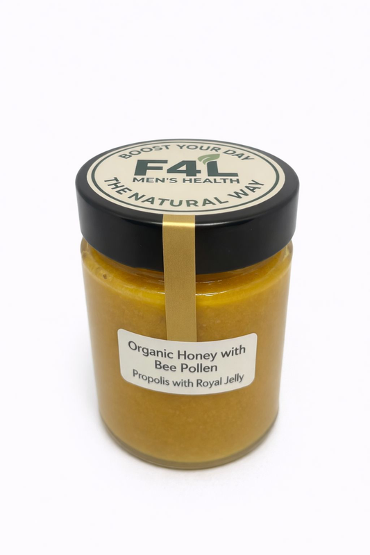 Organic Honey with Bee Pollen, Propolis & Royal Jelly (300g)