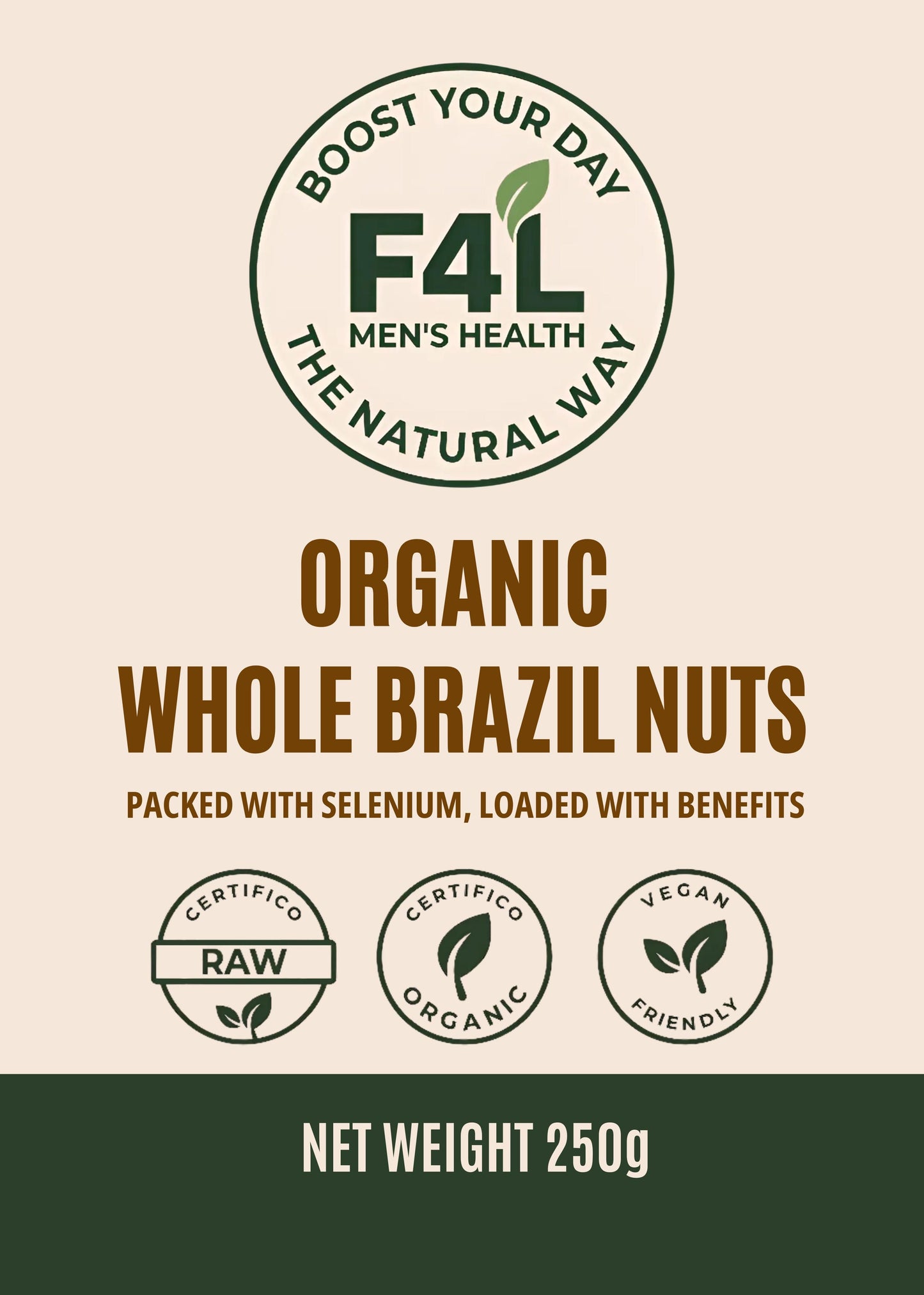 Organic Whole Brazil Nuts (250g)