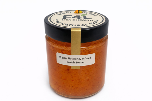 Organic Hot Honey Infused with Scotch Bonnet (300g)